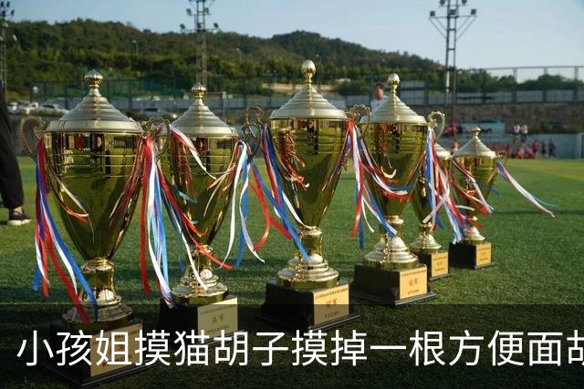 小孩姐摸猫胡子摸掉一根方便面胡子，急得哭着想给它装回去，喵：别哭了，这根送你了！