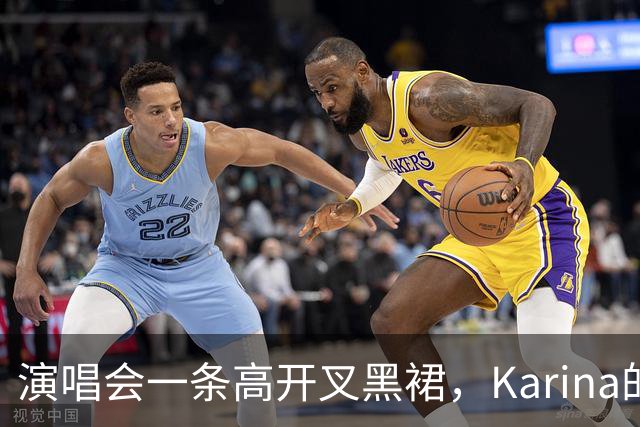 演唱会一条高开叉黑裙，Karina的身材比例让网友集体看呆